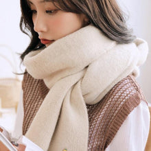 Load image into Gallery viewer, Winter Soft Solid Thicken Soft Lightweight  Warm Scarf Cashmere Scarves Pashmina Shawls Wraps Scarves Pashmina Shawls Wraps Knitted Wool Long Scarf Women
