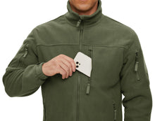 Load image into Gallery viewer, Winter Tactical Fleece Jacket Mens Jacket Unique Design Men's Winter Thermal Work Jacket Thermal Warm Security Fishing Work Coats Soft Winter Fleece Coat With Multiple Pockets
