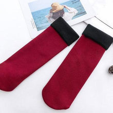 Load image into Gallery viewer, Winter Warm Thicken Thermal Socks Wool Cashmere Snow Black Skin Seamless Sock Velvet Soft Boots Floor Sleeping Socks
