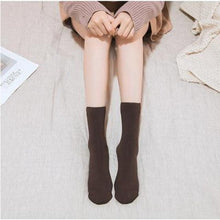 Load image into Gallery viewer, Winter Warm Thicken Thermal Socks Wool Cashmere Snow Black Skin Seamless Sock Velvet Soft Boots Floor Sleeping Socks
