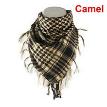 Load image into Gallery viewer, Winter Warm Unisex Fashion Lightweight Military Men Scarves Arab Tactical Desert Army Keffiyeh Scarf Military Scarves Shemagh Palestine Islamic Multifunction Tactical cotton head Scarf square Arabic Keffiyeh Wrap Bandana Women Men
