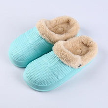 Load image into Gallery viewer, Winter Women's Slippers Warm Clogs Sandals Waterproof Slippers For Women Waterproof Slippers Fur Lined Clogs Winter Garden Shoes Warm House Family Women Shoes
