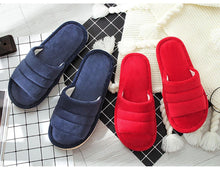 Load image into Gallery viewer, Winter Women Slippers Home Soft Slippers Flip Flops Plush Warm Hotel Sandals Anti Skid Bedroom Memory Foam Slippers Comfy Slip-On House Shoes With Anti-Skid Sole
