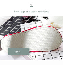 Load image into Gallery viewer, Winter Women Slippers Home Soft Slippers Flip Flops Plush Warm Hotel Sandals Anti Skid Bedroom Memory Foam Slippers Comfy Slip-On House Shoes With Anti-Skid Sole
