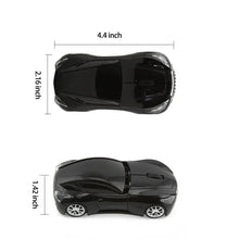 Load image into Gallery viewer, Wireless Black Sports Car USB Mouse Design Computer 1600 DPI Mouse Mini Ergonomic Gaming Mouse For Laptop And Computer 2.4Ghz
