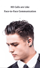 Load image into Gallery viewer, Wireless Blue Earhook Bluetooth Headphones Business Office Bluetooth 5.0 Over Ear Earphone Stereo Single Earbud With Mic HiFi Headphone Single Ear Headset Super Long Standby Noise Reduction Earpiece Compatible With Smartphones
