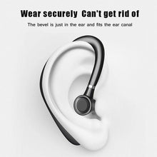 Load image into Gallery viewer, Wireless Blue Earhook Bluetooth Headphones Business Office Bluetooth 5.0 Over Ear Earphone Stereo Single Earbud With Mic HiFi Headphone Single Ear Headset Super Long Standby Noise Reduction Earpiece Compatible With Smartphones

