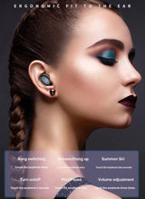 Load image into Gallery viewer, Wireless Bluetooth 5.1 Earphones Wireless Charging Case IPX8 Waterproof Stereo Headphones In Ear Built in Mic Headset Touch Control Earbuds Wireless Earbuds Case With Flashlight Noise Isolating Clear Calls Rich Bass In-Ear Sports Headset
