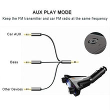 Load image into Gallery viewer, Wireless Bluetooth Handsfree Calling Car Charger FM Transmitter

