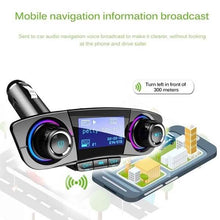 Load image into Gallery viewer, Wireless Bluetooth Handsfree Calling Car Charger FM Transmitter
