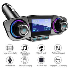 Load image into Gallery viewer, Wireless Bluetooth Handsfree Calling Car Charger FM Transmitter
