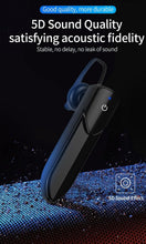 Load image into Gallery viewer, Wireless Bluetooth Headset Business Hands Free Long Standby V5.0 Earphones Waterproof Sport Earbuds With Microphone For Driving
