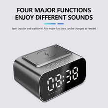 Load image into Gallery viewer, Wireless Charger Alarm Clock Bluetooth Speaker LED Smart Digital Clock
