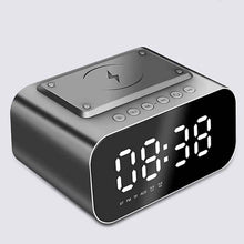 Load image into Gallery viewer, Wireless Charger Alarm Clock Bluetooth Speaker LED Smart Digital Clock
