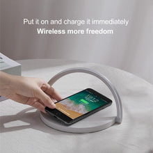 Load image into Gallery viewer, Wireless Charger LED Night Light Table Lamp Adjustable Angle Charging for iPhone Samsung Huawei Xiaomi Touch Switch Phone Holder Decorative Table Lamp Cute Study Lamps for Bedroom Décor
