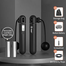 Load image into Gallery viewer, Wireless Electronic Jump Rope With Counter Speed Skipping Adjustable Soft Anti-Slip Handle Skipping Rope With Calorie Counter Adjustable Digital Jump Rope For Indoor Workout Fitness

