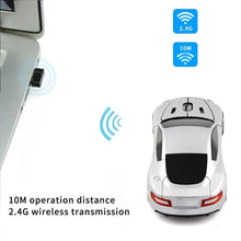 Load image into Gallery viewer, Wireless Mouse Blue Car Shaped Design 1600DPI Mouse USB Optical  Ergonomic 3D Sports Car Mice For Laptop

