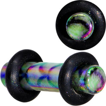 Load image into Gallery viewer, Green Blue Acrylic Mermaid Scale Straight Plug Set 14G to 8G
