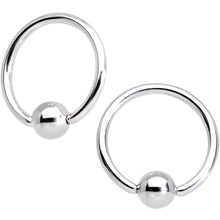Load image into Gallery viewer, 16G Clear CZ Gem Flower Horseshoe BCR Captive Ring Set of 4
