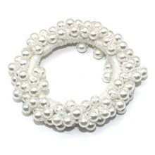 Load image into Gallery viewer, Woman Big Pearl Hair Ties Fashion Korean Style Hairband Scrunchies Girls Ponytail Holders Rubber Band Hair Accessories Ponytail Holder Accessories for Women And Girls
