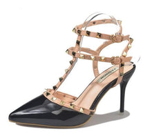 Load image into Gallery viewer, Woman Summer High Heels Valentine Pointed Toe Shoes For Women Luxury Heels For Women Sandals Strappy Heels Closed Toe Pointy Heels With Adjustable Strap
