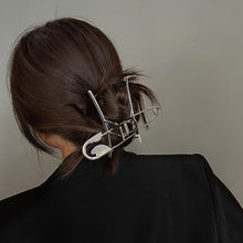 Load image into Gallery viewer, Woman Trendy Silver Pin Minimalist Dainty Design Hair Claws Women Hair Clips Fashion Hairpins Women Hair Accessories Hairgrip Barrettes Headwear
