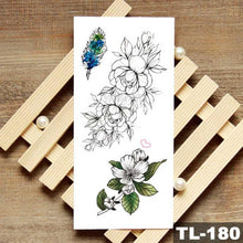 Load image into Gallery viewer, Womans Rose Flower Waterproof Temporary Tattoo Sticker For Arm Body Gorgeous Girls Tattoos
