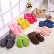 Load image into Gallery viewer, Women Autumn Winter New Warm Slippers Plush Waterproof Warm Slippers Clogs Couples Home Slipper Indoor Floor Shoes Waterproof Slippers Women Men Fur Lined Clogs Winter Garden Shoes
