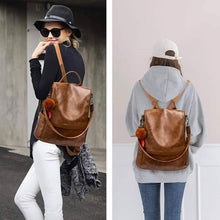 Load image into Gallery viewer, Women Backpack Purse PU Leather Anti-theft Casual Shoulder Bag
