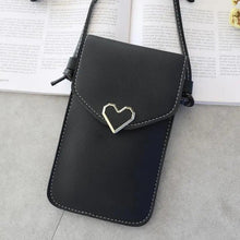 Load image into Gallery viewer, Women  Bag Shoulder Transparent Bag Card Holders Girl  Handbag Ladies PU Leather Clutch Phone Wallets Purse
