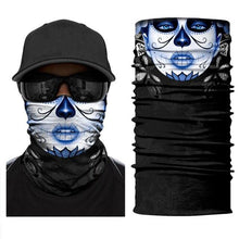 Load image into Gallery viewer, Women Balaclava Neck Gaiter Tubular Buff Bandana Scarf Headgear Bicycle Half Mask Face Cover Venom Headband Summer Men Beanie Hat Windproof Head Scarves Neck Warmer Cycling Camping Hiking Men Women Fashion Magic Scarves Turban Outdoor Headband
