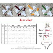 Load image into Gallery viewer, Women Bikini Set Summer Khaki Halter Swimwear Women's Bikini Swimsuit Two Piece Strappy Cross Push Up Bikini Swimwear Bathing Suit Bikini Set Push-up Low Waist Bra Bikini Set Bathing Suit Swimsuit Hollow Out
