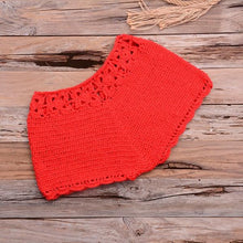 Load image into Gallery viewer, Women Bikinis Knitted Cotton Swimsuit Women Swimwear Women Bra And Bottom Black Knitted Bikini Top Summer Beach Breast Wrap Handmade Crop Top And Bottom Summer Bathing Suit Fashion Beachwear
