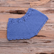 Load image into Gallery viewer, Women Bikinis Knitted Cotton Swimsuit Women Swimwear Women Bra And Bottom Black Knitted Bikini Top Summer Beach Breast Wrap Handmade Crop Top And Bottom Summer Bathing Suit Fashion Beachwear
