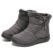 Load image into Gallery viewer, Women Boots Fashion Waterproof Snow Boots For Winter Casual Lightweight Ankle Warm Winter Boots Fur Lined Warm Ankle Boots Slip On Waterproof Shoes Comfortable Soft Design For Female
