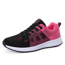 Load image into Gallery viewer, Women Casual Fashion Breathable Walking Mesh Lace Up Flat Sneakers Running Summer Sports Sneakers Fashion Casual Shoe Breathable Mesh Design
