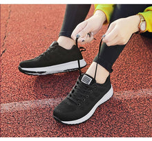Load image into Gallery viewer, Women Casual Fashion Breathable Walking Mesh Lace Up Flat Sneakers Running Summer Sports Sneakers Fashion Casual Shoe Breathable Mesh Design
