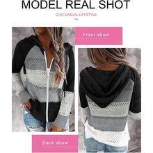 Load image into Gallery viewer, Women Casual Long Sleeve Zip Up Hooded Sweatshirt Hoodies
