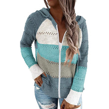Load image into Gallery viewer, Women Casual Long Sleeve Zip Up Hooded Sweatshirt Hoodies
