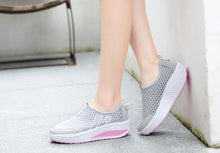 Load image into Gallery viewer, Women Casual Sneakers Sport Fashion Height Increasing Woman Breathable Air Mesh Sneakers Platform Tennis Walking Sneakers Comfortable Lightweight Casual Fitness Shoes
