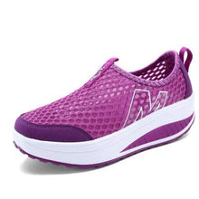 Load image into Gallery viewer, Women Casual Sneakers Sport Fashion Height Increasing Woman Breathable Air Mesh Sneakers Platform Tennis Walking Sneakers Comfortable Lightweight Casual Fitness Shoes
