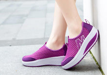 Load image into Gallery viewer, Women Casual Sneakers Sport Fashion Height Increasing Woman Breathable Air Mesh Sneakers Platform Tennis Walking Sneakers Comfortable Lightweight Casual Fitness Shoes
