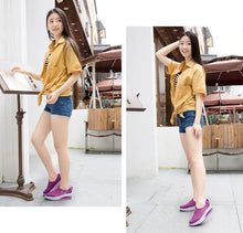 Load image into Gallery viewer, Women Casual Sneakers Sport Fashion Height Increasing Woman Breathable Air Mesh Sneakers Platform Tennis Walking Sneakers Comfortable Lightweight Casual Fitness Shoes
