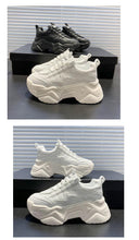 Load image into Gallery viewer, Women Chunky Sneakers Casual Vulcanized Woman High Platform Sneakers Lace Up White Sneakers White Shoes Autumn Winter Fashion Platform High Quality Sneakers
