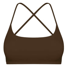 Load image into Gallery viewer, Women Cross Back Sport Bras Padded with Removable Pads Thin Straps

