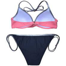 Load image into Gallery viewer, Women Cute Large Swimsuits Push Up Bikini Women Triangle Push Up Bikini Set Molded Bra Swimsuit  Women's Plus Size Swimwear Beach Wear  Bikinis Female Bathing Suit Swimming Suits
