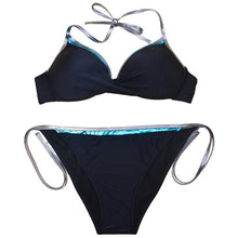 Load image into Gallery viewer, Women Cute Large Swimsuits Push Up Bikini Women Triangle Push Up Bikini Set Molded Bra Swimsuit  Women's Plus Size Swimwear Beach Wear  Bikinis Female Bathing Suit Swimming Suits
