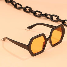 Load image into Gallery viewer, Women Elegant Design Sunglasses Stylish Fashionable Square Shape Sunglasses For Women Latest Unique Chain Style Sun Glasses For Female New Different Shades Large Frame Eyewear
