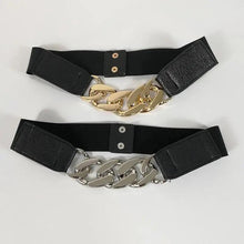 Load image into Gallery viewer, Women Elegant Elastic Stretch Wide Dress Belt  Big Chain Waistbands For Women Luxury Party Belts For Dresses
