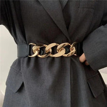 Load image into Gallery viewer, Women Elegant Elastic Stretch Wide Dress Belt  Big Chain Waistbands For Women Luxury Party Belts For Dresses
